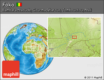Physical Location Map of Foko
