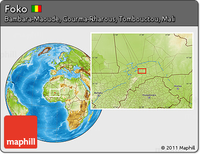 Physical Location Map of Foko