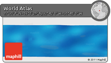 Physical Panoramic Map of the Area around 15° 48' 18" N, 32° 13' 30" W