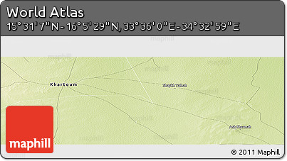 Physical Panoramic Map of the Area around 15° 48' 18" N, 34° 4' 30" E