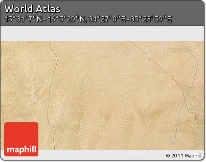 Satellite 3D Map of the Area around 15° 48' 18" N, 34° 55' 29" E