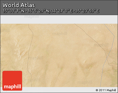 Satellite 3D Map of the Area around 15° 48' 18" N, 34° 55' 29" E