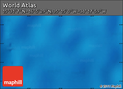Shaded Relief Map of the Area around 15° 48' 18" N, 34° 46' 29" W