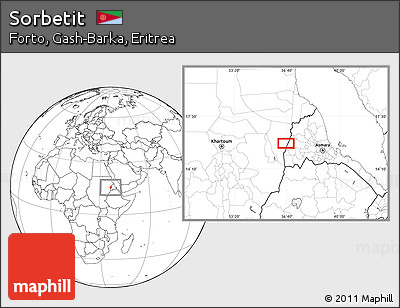 Blank Location Map of Sorbetit