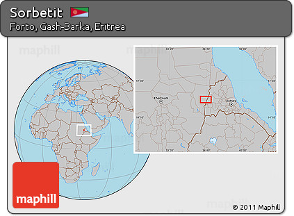 Gray Location Map of Sorbetit