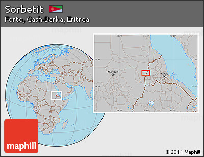 Gray Location Map of Sorbetit