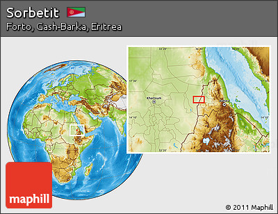 Physical Location Map of Sorbetit