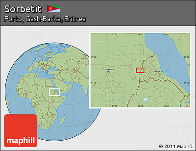 Savanna Style Location Map of Sorbetit