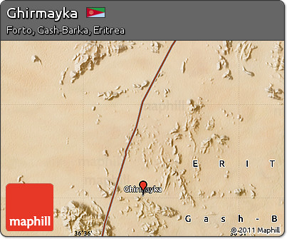 Satellite Map of Ghirmayka
