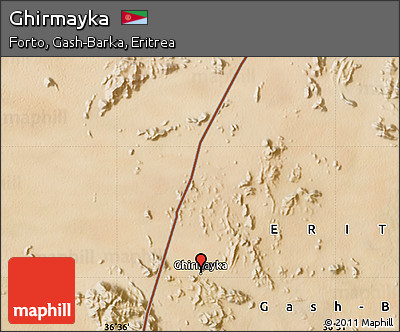 Satellite Map of Ghirmayka