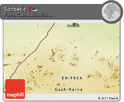 Physical Panoramic Map of Sorbetit