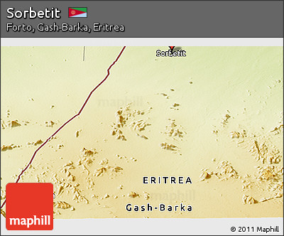 Physical Panoramic Map of Sorbetit