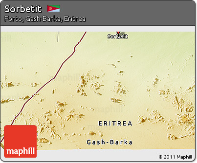 Physical Panoramic Map of Sorbetit