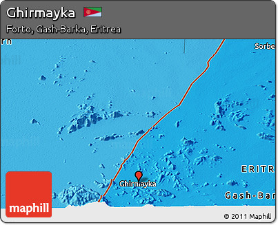 Political Panoramic Map of Ghirmayka