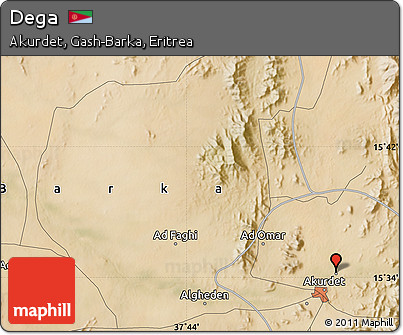 Satellite Map of Dega