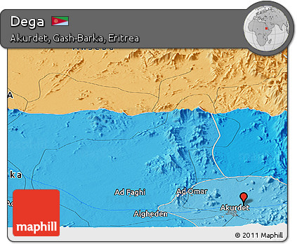 Political Panoramic Map of Dega