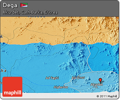 Political Panoramic Map of Dega