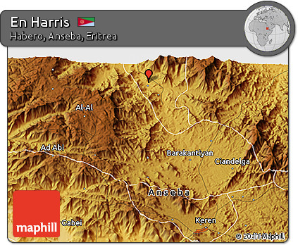 Physical 3D Map of En Harris