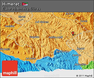 Political 3D Map of Himeret