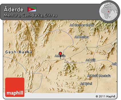 Satellite 3D Map of Āderde