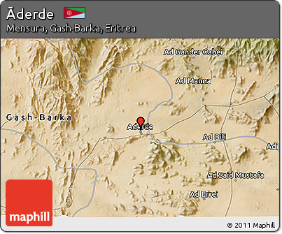 Satellite 3D Map of Āderde