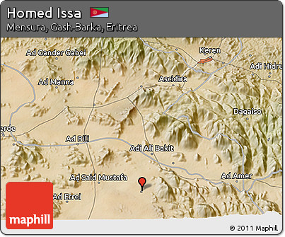 Satellite 3D Map of Homed Issa