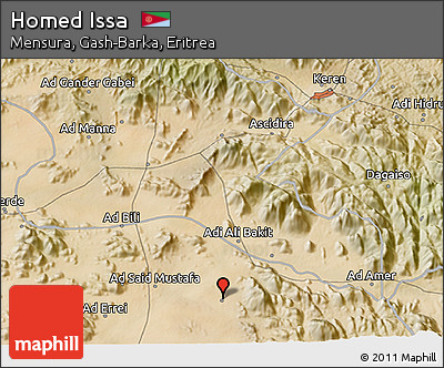 Satellite 3D Map of Homed Issa