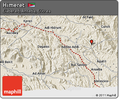 Shaded Relief 3D Map of Himeret