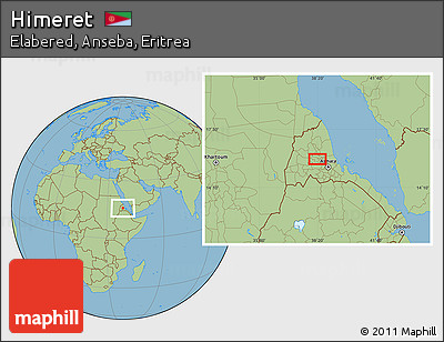 Savanna Style Location Map of Himeret