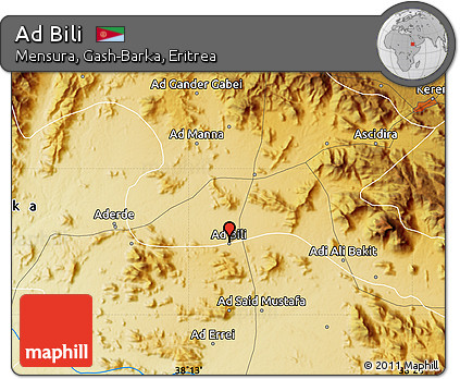 Physical Map of Ad Bili