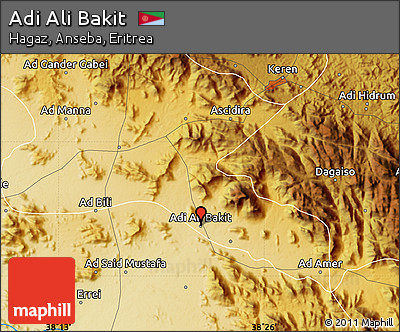 Physical Map of Adi Ali Bakit
