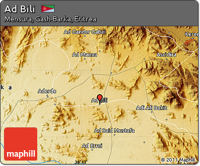 Physical Map of Ad Bili