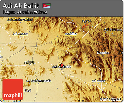 Physical Map of Adi Ali Bakit