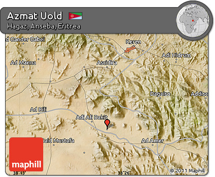 Satellite Map of Azmat Uold