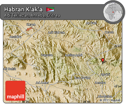 Satellite Map of Habran K'ak'a