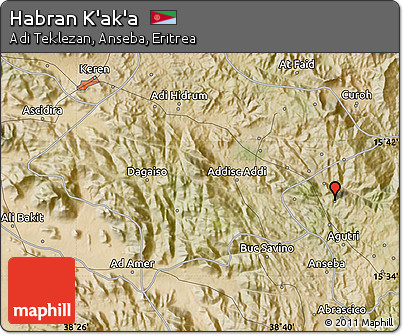 Satellite Map of Habran K'ak'a