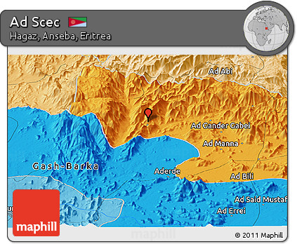 Political Panoramic Map of Ad Scec