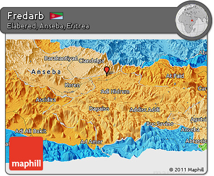 Political Panoramic Map of Fredarb