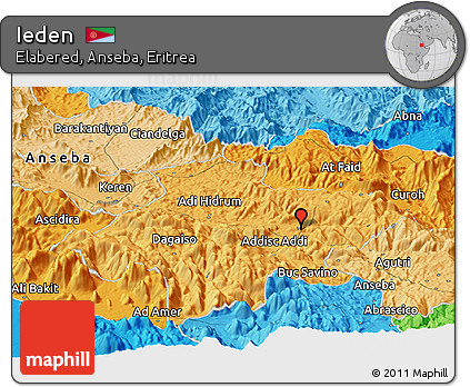Political Panoramic Map of Ieden