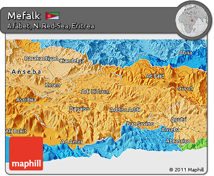 Political Panoramic Map of Mefalk