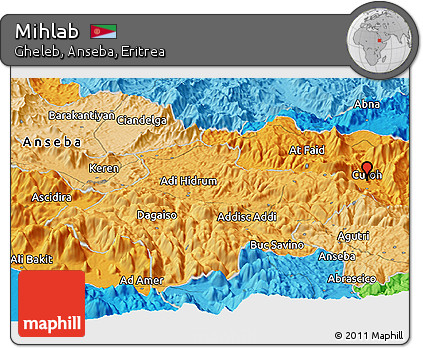 Political Panoramic Map of Mihlab