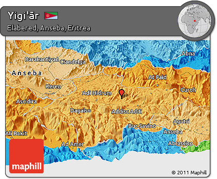 Political Panoramic Map of Yigi'ār