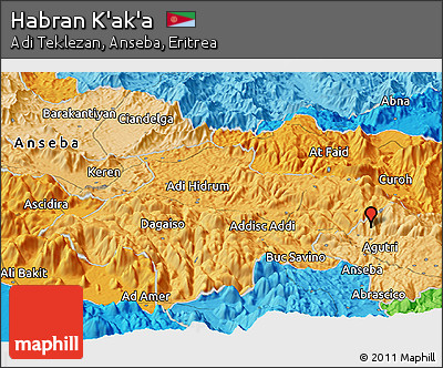 Political Panoramic Map of Habran K'ak'a