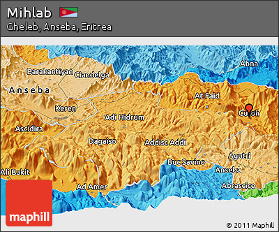 Political Panoramic Map of Mihlab