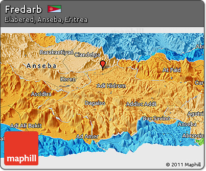 Political Panoramic Map of Fredarb