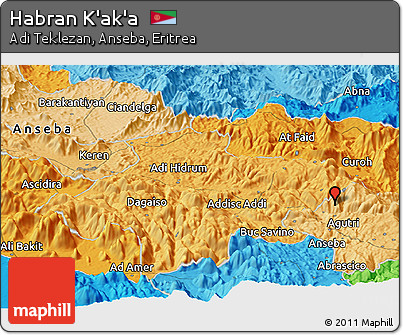 Political Panoramic Map of Habran K'ak'a