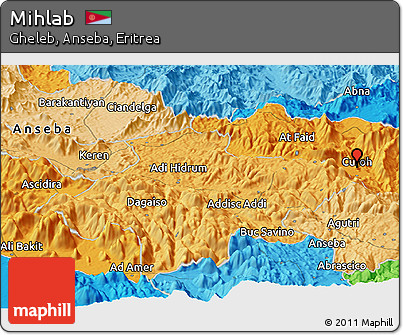 Political Panoramic Map of Mihlab