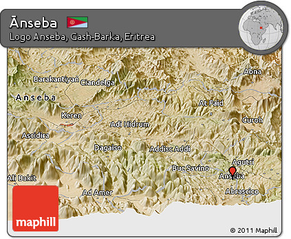 Satellite Panoramic Map of Ānseba