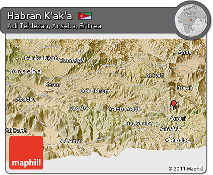 Satellite Panoramic Map of Habran K'ak'a
