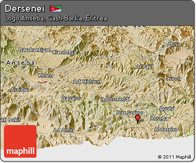 Satellite Panoramic Map of Dersenei
